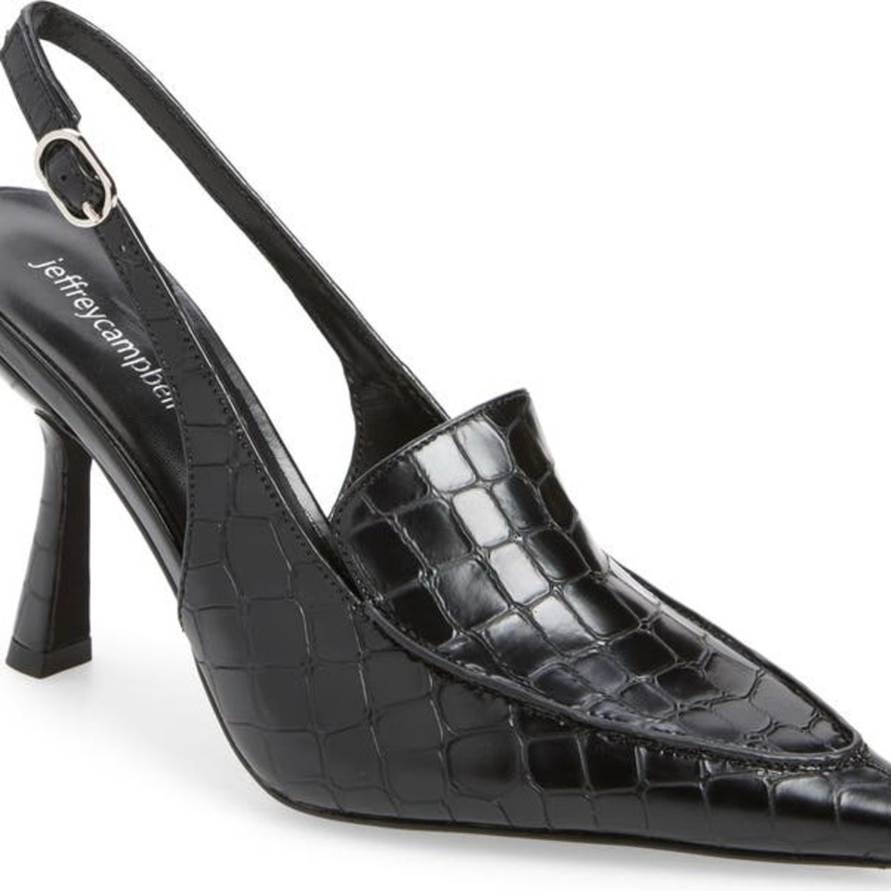 Jeffrey Campbell Acclaimed Pointed Toe Pump in black size 9
